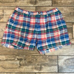 Chubbies plaid shorts.